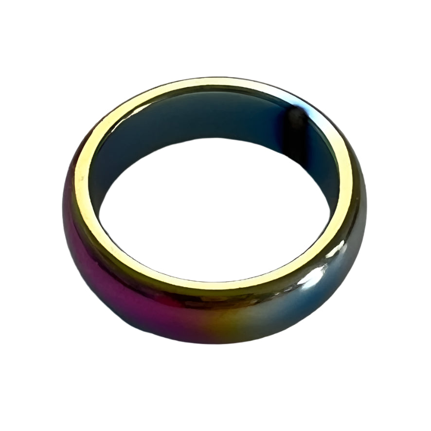 Rainbow Hematite Ring