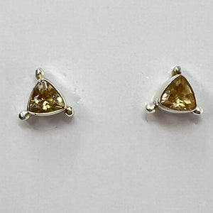 Earrings - Citrine (Triangle)