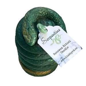 Beeswax Candle - Snake (Serpentine) Pillar