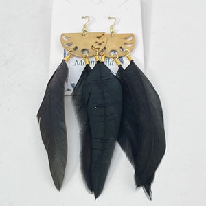 Feather Earrings by BlakByrd - Moonchild