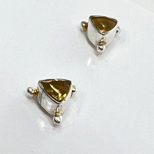 Earrings - Citrine (Triangle)