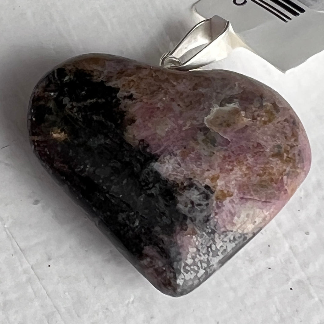 Rhodonite Heart Pendant