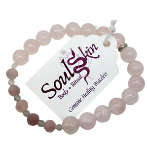 Bracelet by SoulSkin - Rose Quartz & Labradorite