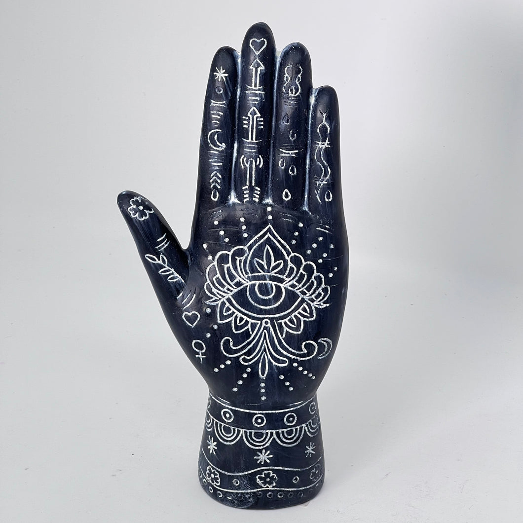 Black Hamsa Hand (Standing)