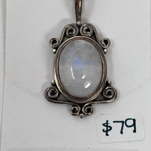 Pendant - Rainbow Moonstone