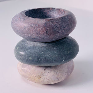 3 Stone Stacked Tea light Holder