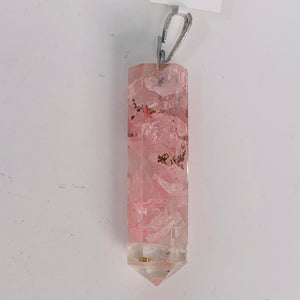 Pendant - Rose Quartz Orgone Generator Point