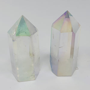 Angel Aura Clear Quartz - Standing Point (small)