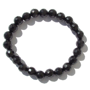 Bracelet (Faceted) - Black Obsidian 8mm
